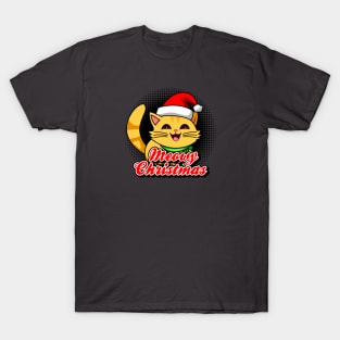 Christmas Best Gift T-Shirt - Meowy Christmas Cat T-Shirt